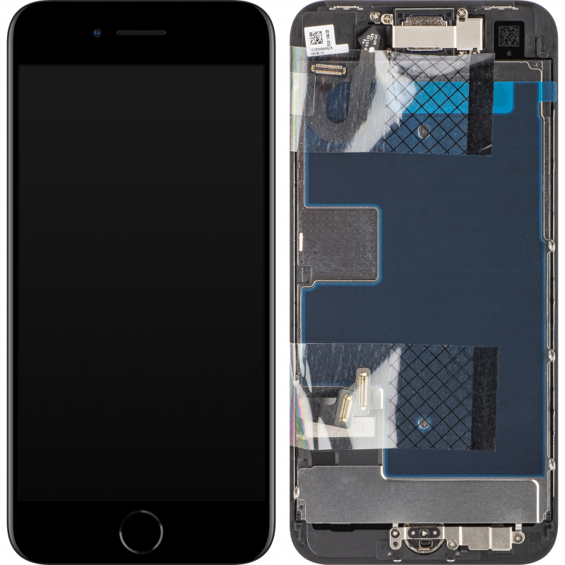 Display cu Touchscreen Apple iPhone SE (2020), cu Rama, Negru, Service Pack 661-15743