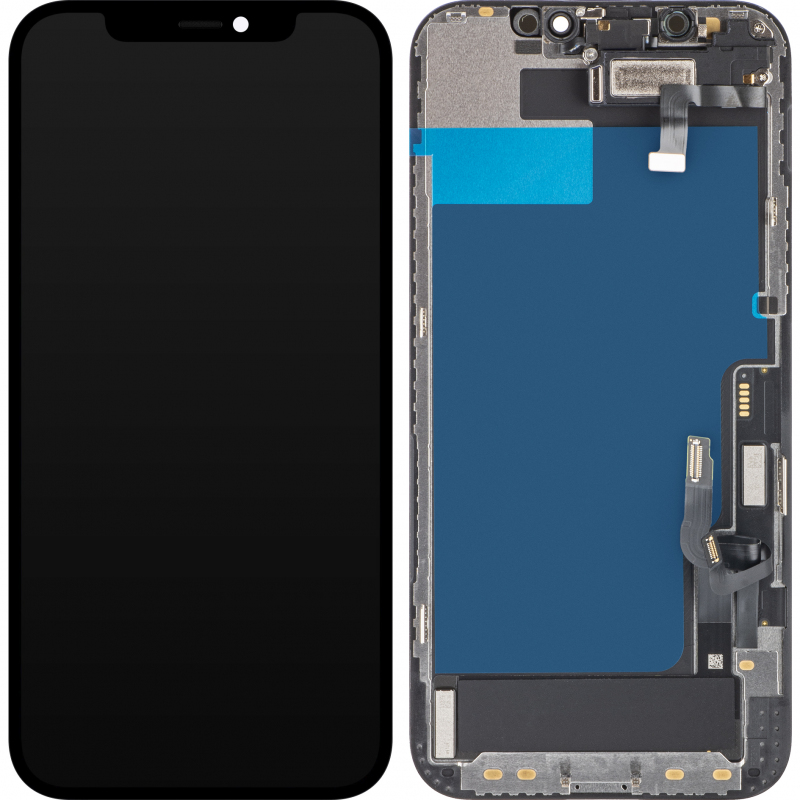 Display cu Touchscreen Apple iPhone 12 / 12 Pro, cu Rama, Negru, Service Pack 661-18504