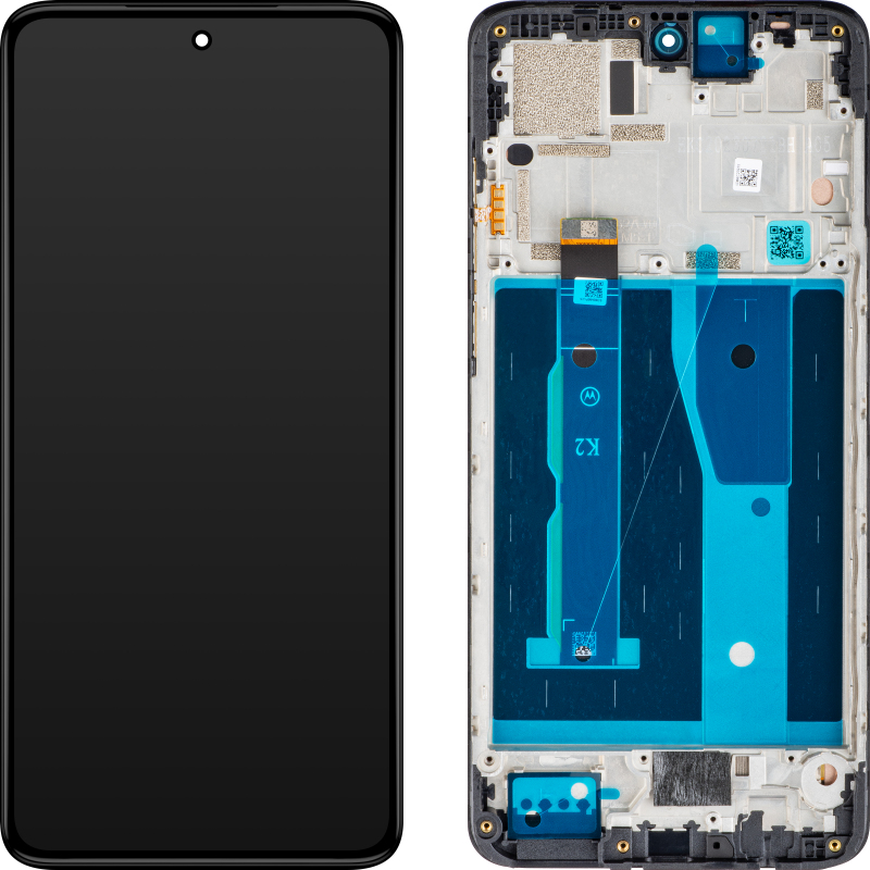 Display cu Touchscreen Motorola Moto G84, cu Rama, Albastru (Midnight Blue), Service Pack 5D68C23231 