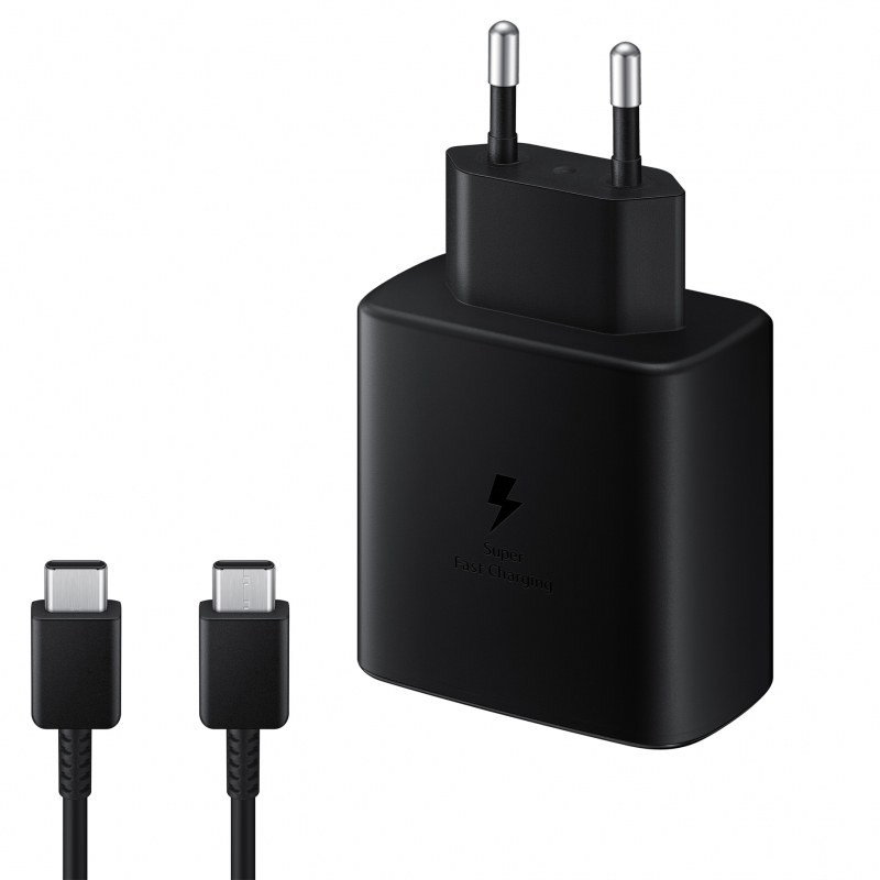 Incarcator Retea Cu Cablu USB-C Samsung EP-TA845 + DA705BBE, 45W, 4.05A, 1 x USB-C, Negru 