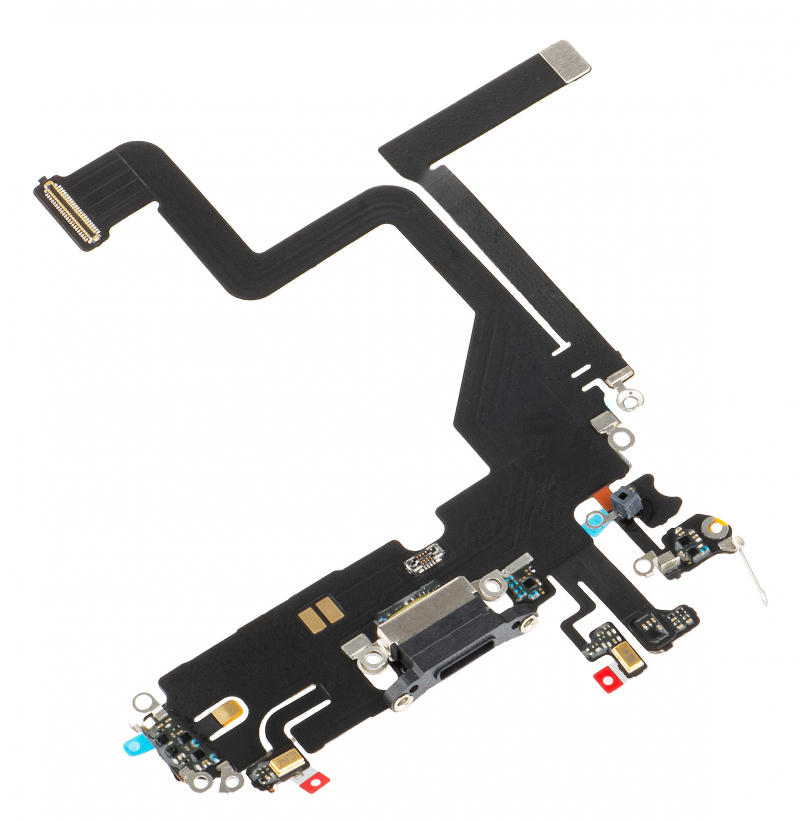 Banda cu Conector Incarcare - Microfon Apple iPhone 14 Pro, Negru 