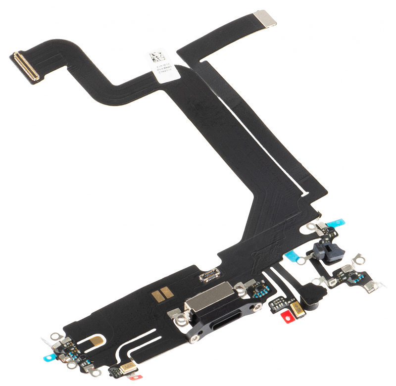 Banda cu Conector Incarcare - Microfon Apple iPhone 14 Pro Max, Negru 