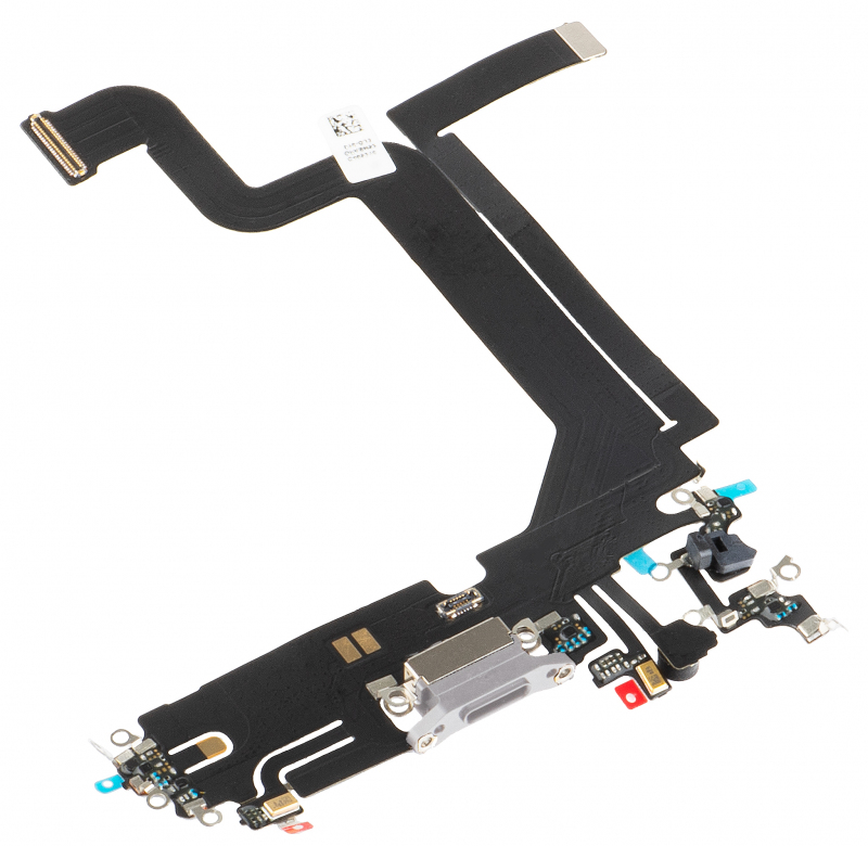 Banda cu Conector Incarcare - Microfon Apple iPhone 14 Pro Max, Argintiu 