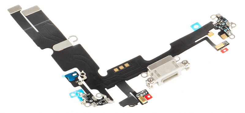 Banda cu Conector Incarcare - Microfon Apple iPhone 14 Plus, Argintiu 