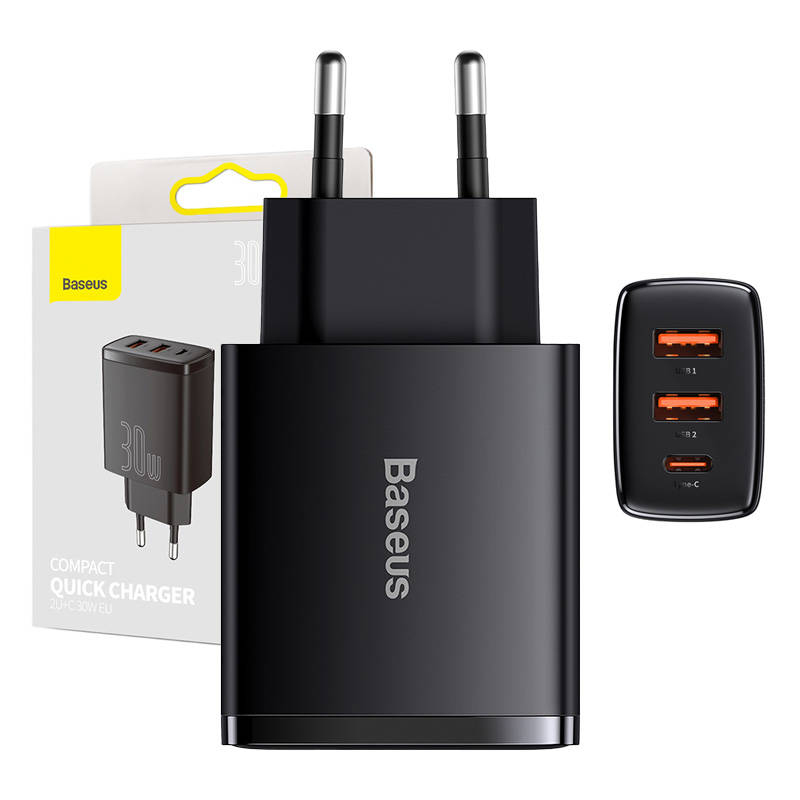 incarcator-retea-baseus-compact-2C-30w-2C-3a-2C-1-x-usb-c---2-x-usb-a-2C-negru-ccxj-e01