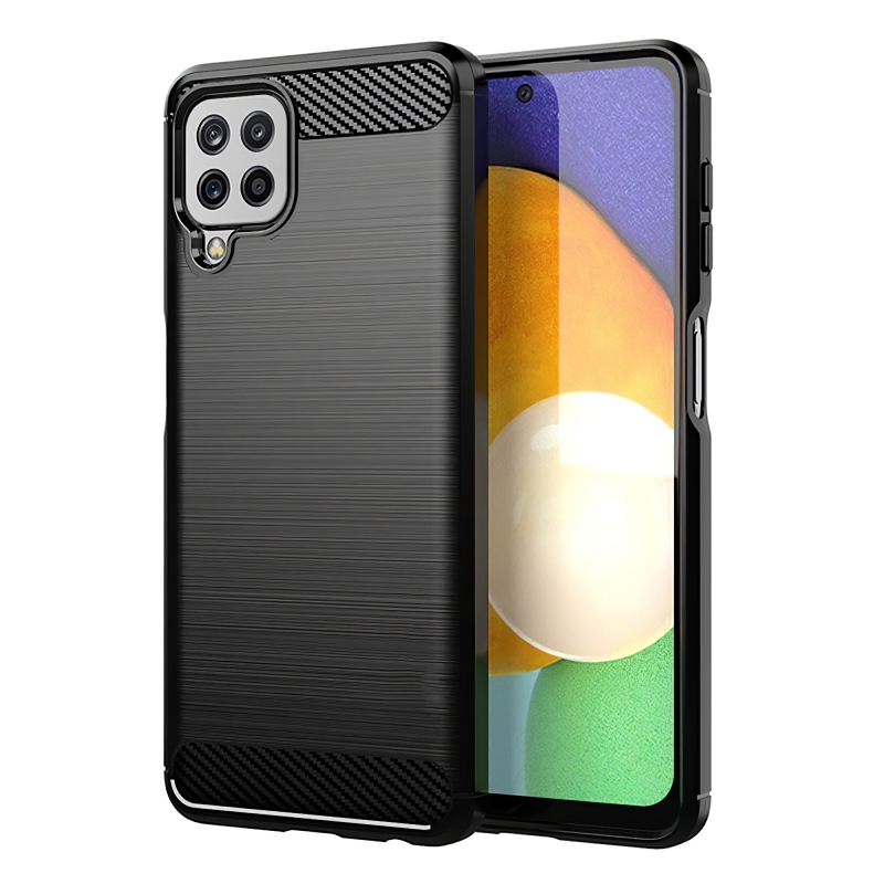 Husa pentru Samsung Galaxy A22 A225, OEM, Carbon, Neagra 