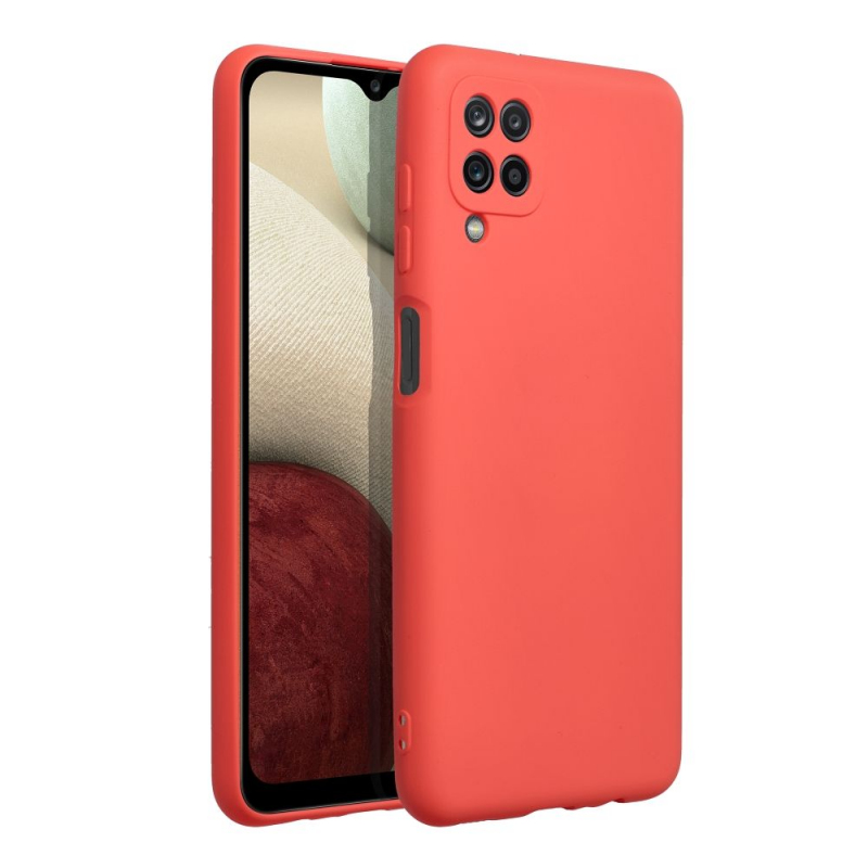 Husa pentru Samsung Galaxy A12 A125, OEM, Silicone, Rosie Husa pentru Samsung Galaxy A12 A125, OEM, Silicone, Rosie