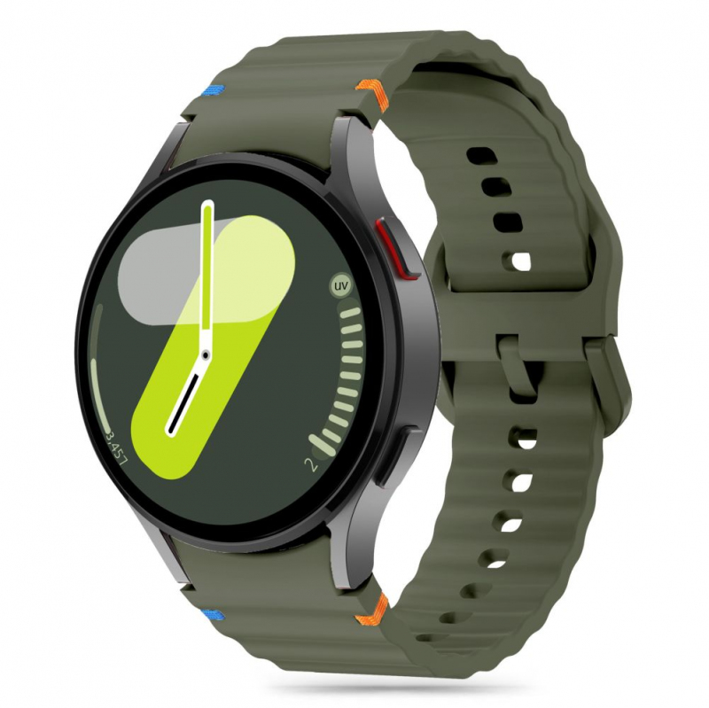 Curea Tech-Protect Silicone Sport pentru Samsung Galaxy Watch7 / Watch FE / Watch6 / Watch5 / Watch4 Series, Verde 