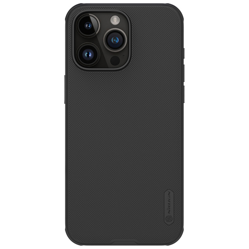 Husa pentru Apple iPhone 16 Pro, Nillkin, Super Frosted Shield Pro, Neagra 