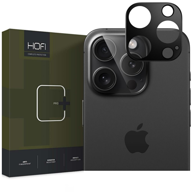 Rama protectie Camera spate HOFI ALUCAM PRO+ pentru Apple iPhone 16 Pro Max / 16 Pro, Neagra 