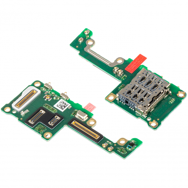 Placa cu Conector Audio - Microfon - Modul Cititor SIM Realme GT 6T / GT 6, Service Pack 621022000341 