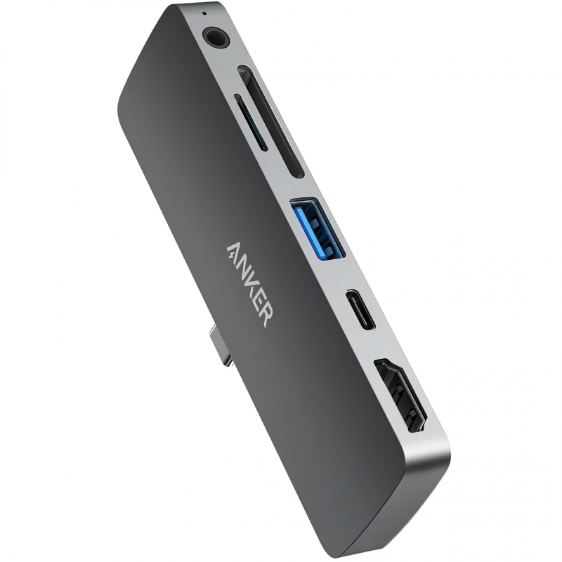 hub-usb-c-anker-powerexpand-direct-pentru-apple-ipad-pro-11---pro-12.9-2C-1-x-usb-c---1-x-usb-a---1-x-hdmi---1-x-jack-3.5mm---1-x-sd---1-x-microsd-2C-gri