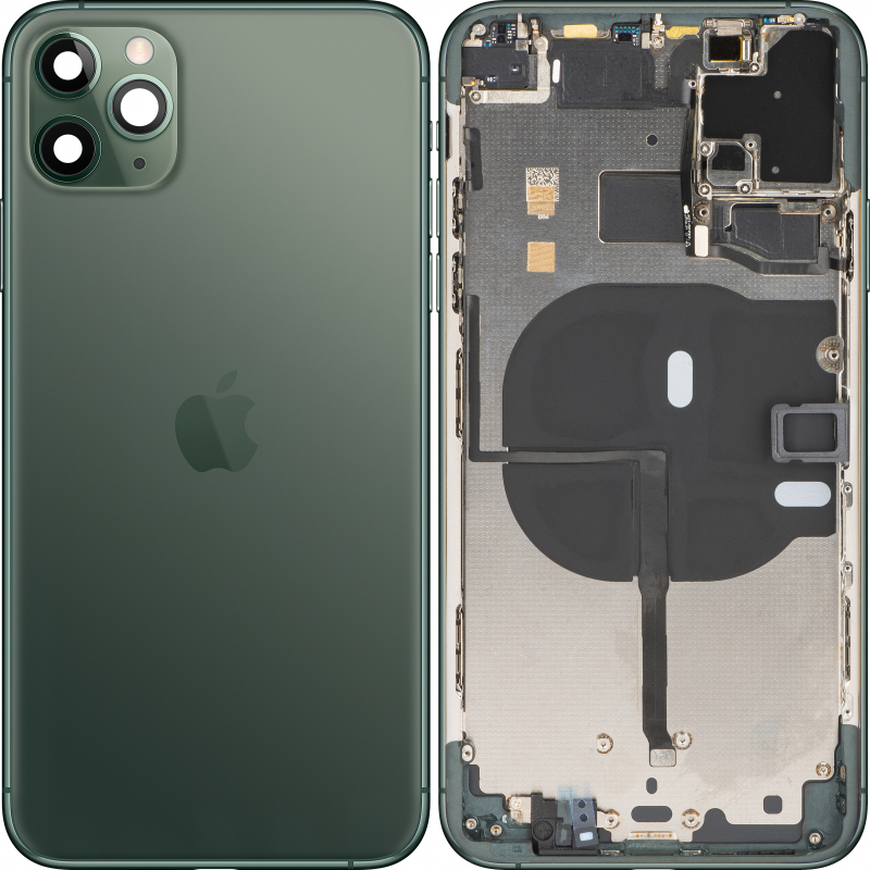 Capac Baterie Apple iPhone 11 Pro Max, Cu Carcasa Mijloc, Verde (Midnight Green), Swap 