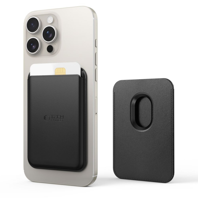 Portofel MagSafe, Tech-Protect, Magwallet, Negru 