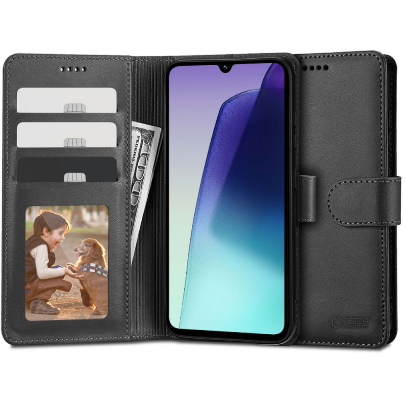 husa-pentru-xiaomi-poco-c75---redmi-14c-2C-tech-protect-2C-wallet-2C-neagra-