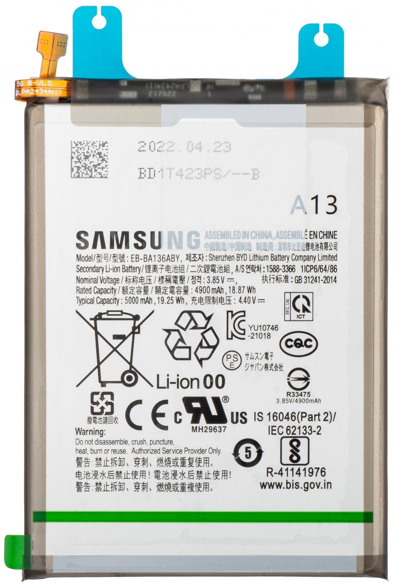 Acumulator Samsung Galaxy A13 5G A136, EB-BA136ABY, Service Pack GH82-27431A 