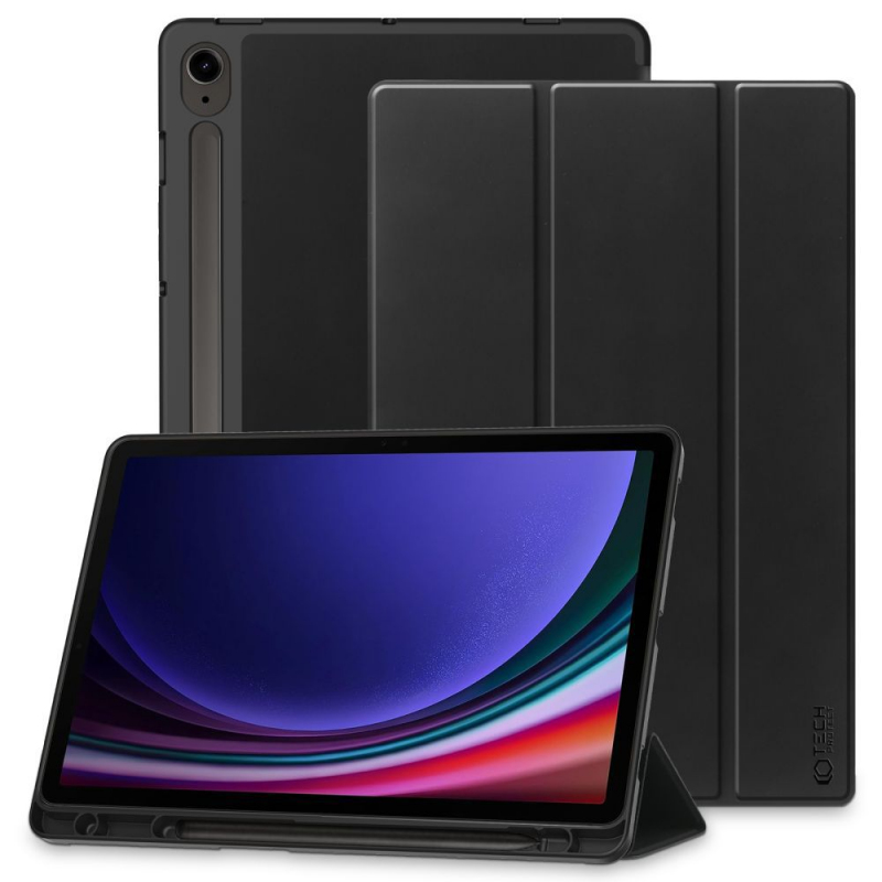 Husa pentru Samsung Galaxy Tab S9 FE, Tech-Protect, SC PEN, Neagra 