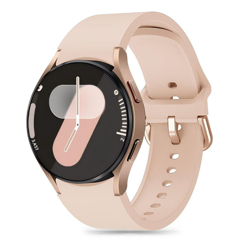 Curea Tech-Protect Silicone pentru Samsung Galaxy Watch7 / Watch FE / Watch6 / Watch5 / Watch4 Series, Bej