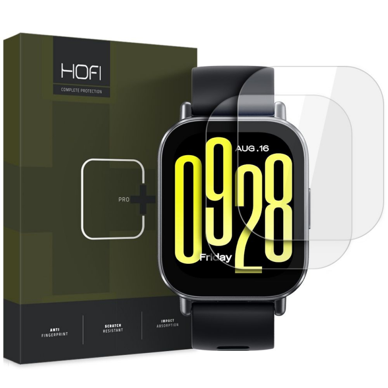 Folie Protectie HOFI Glass PRO+ pentru Xiaomi Watch 5 Active, Set 2 bucati, Sticla Securizata Folie Protectie HOFI Glass PRO+ pentru Xiaomi Watch 5 Active, Set 2 bucati, Sticla Securizata