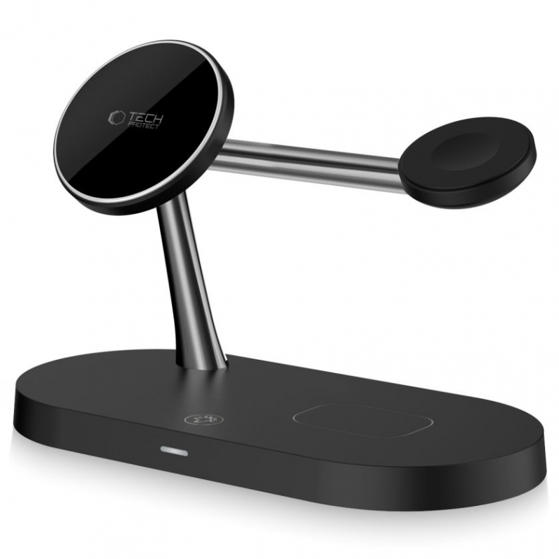 Wireless Network Charger Tech-Protect A12 3in1, 15W, 1.67A, Black 