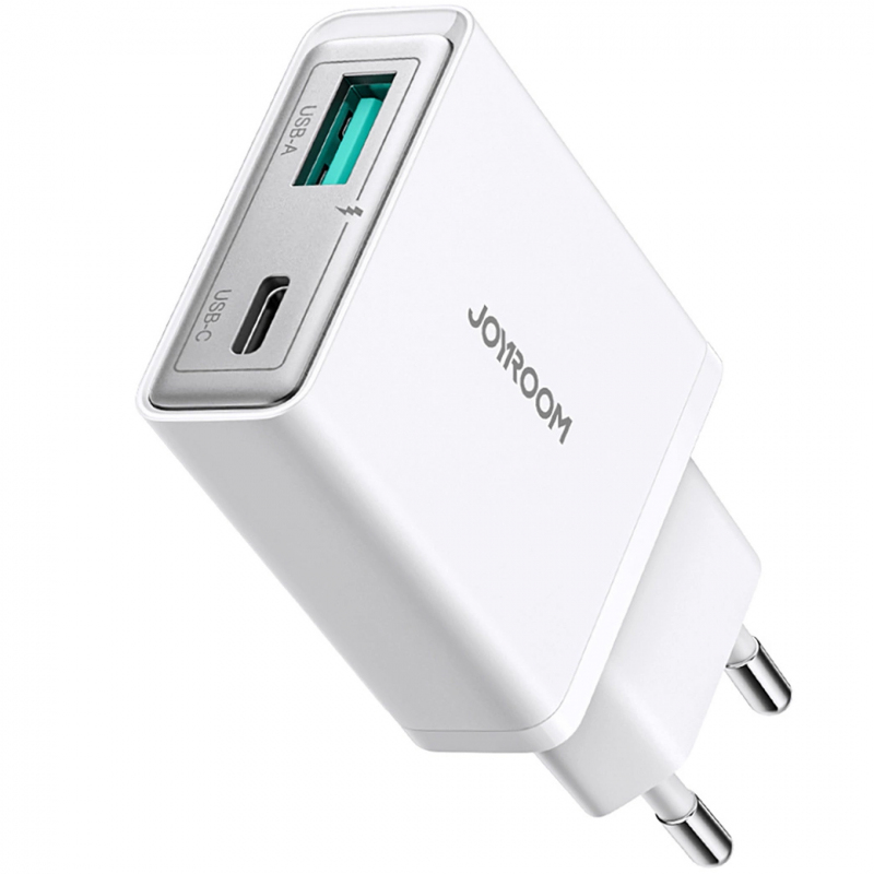 incarcator-retea-joyroom-jr-tcf14-2C-20w-2C-3a-2C-1-x-usb-a---1-x-usb-c-2C-alb-