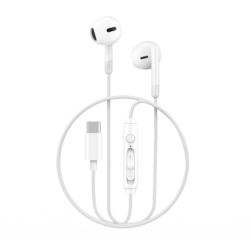 Handsfree USB-C WiWu EB314, Alb 