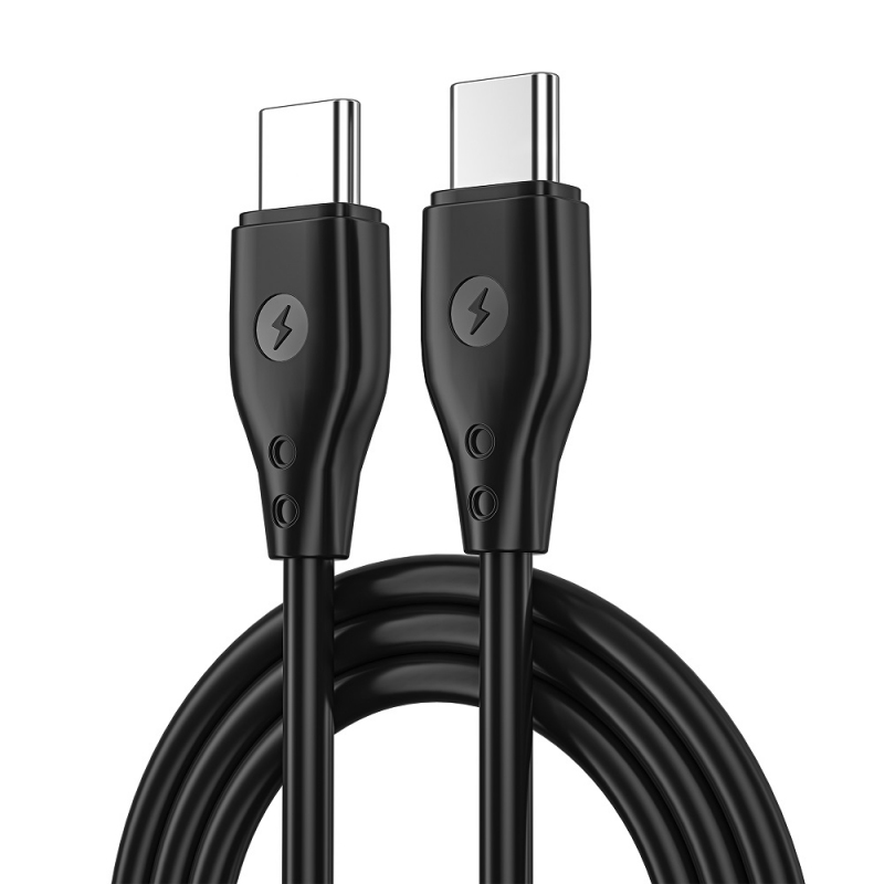 Cablu Date si Incarcare USB-C - USB-C WiWu Wi-C002, 67W, 1m, Negru 