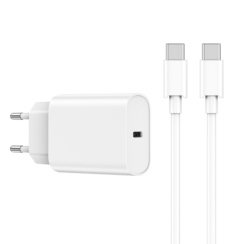 Incarcator Retea Cu Cablu USB-C WiWu Wi-U001, 20W, 3A, 1 x USB-C, Alb 