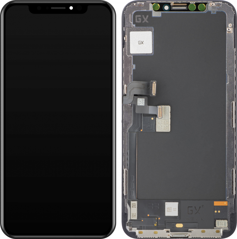 Display cu Touchscreen GX pentru Apple iPhone X, cu Rama, Versiune OLED, Negru