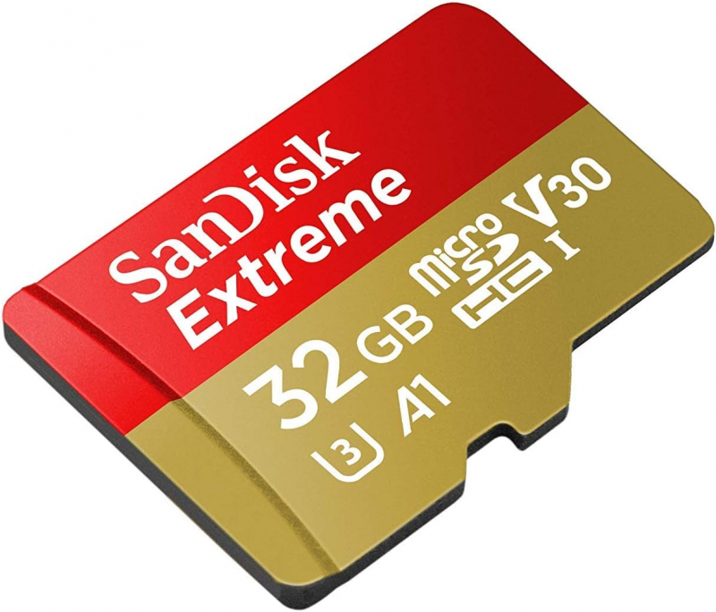 Card Memorie microSDXC SanDisk Extreme, 32Gb, Clasa 10 / UHS-1 U3 SDSQXAF-032G-GN6MN 