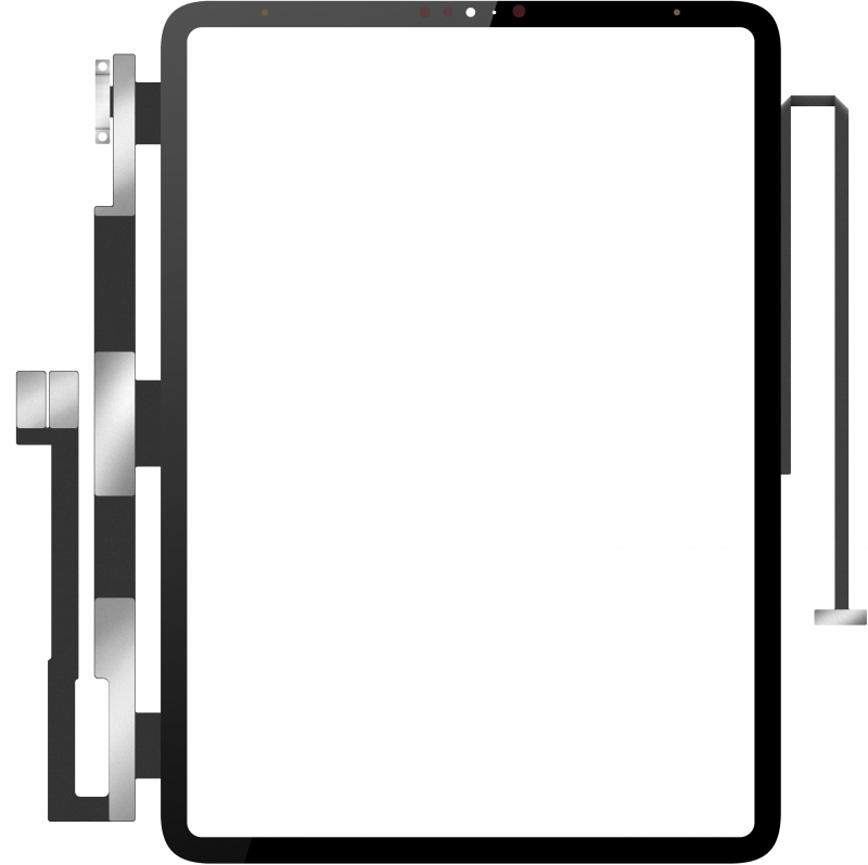 Touchscreen Forward Guard OCA for Apple iPad Pro 12.9 (2020), Black Touchscreen Forward Guard OCA for Apple iPad Pro 12.9 (2020), Black
