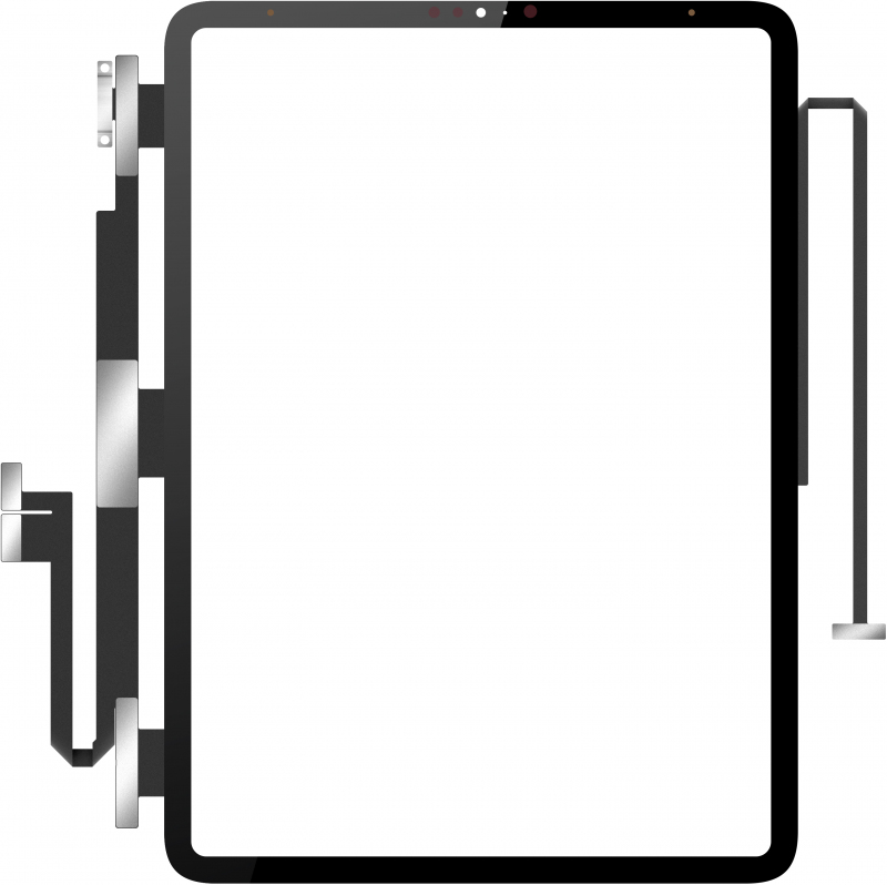 Touchscreen Forward Guard OCA for Apple iPad Pro 11 (2020), Black Touchscreen Forward Guard OCA for Apple iPad Pro 11 (2020), Black