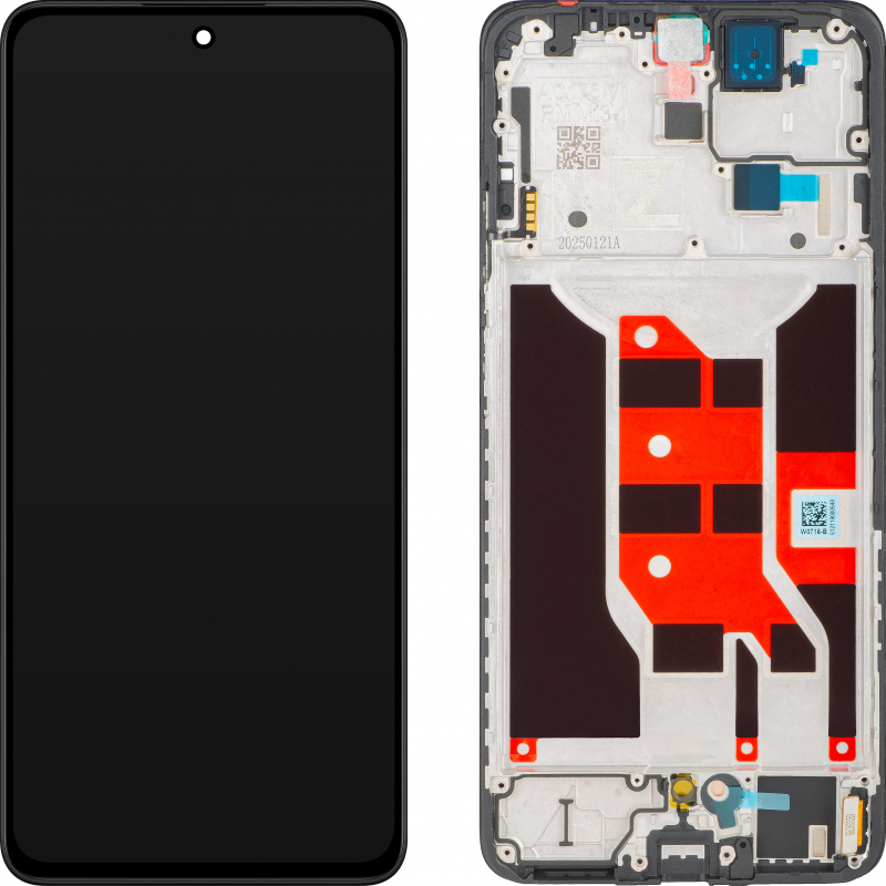 Display cu Touchscreen Oppo Reno12 F, cu Rama, Negru, Service Pack 621029000258 