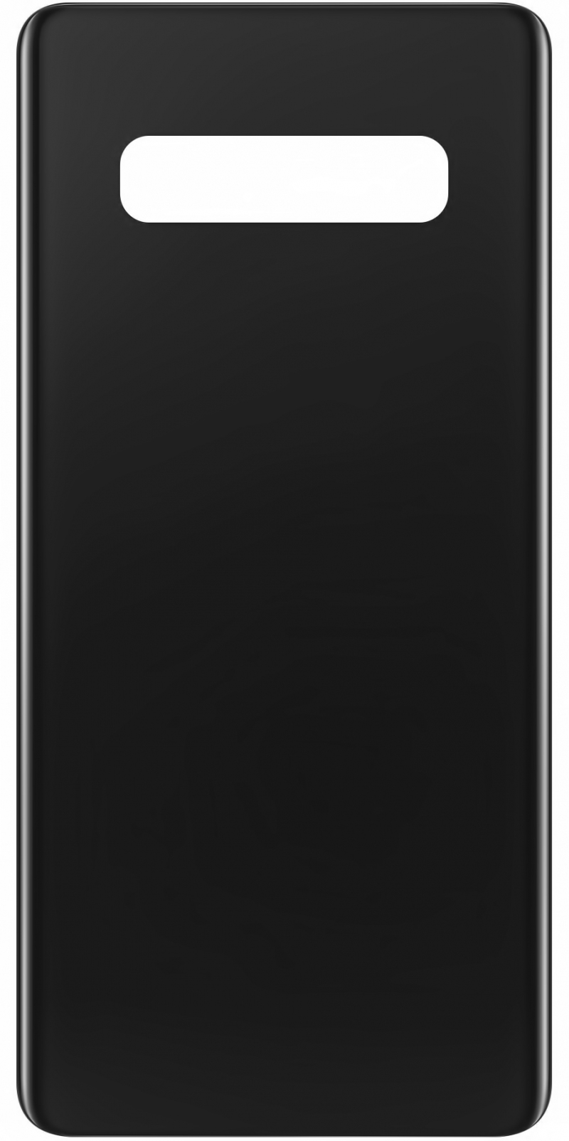 Battery Cover compatible with Samsung Galaxy S10+ G975, Black (Ceramic Black) 