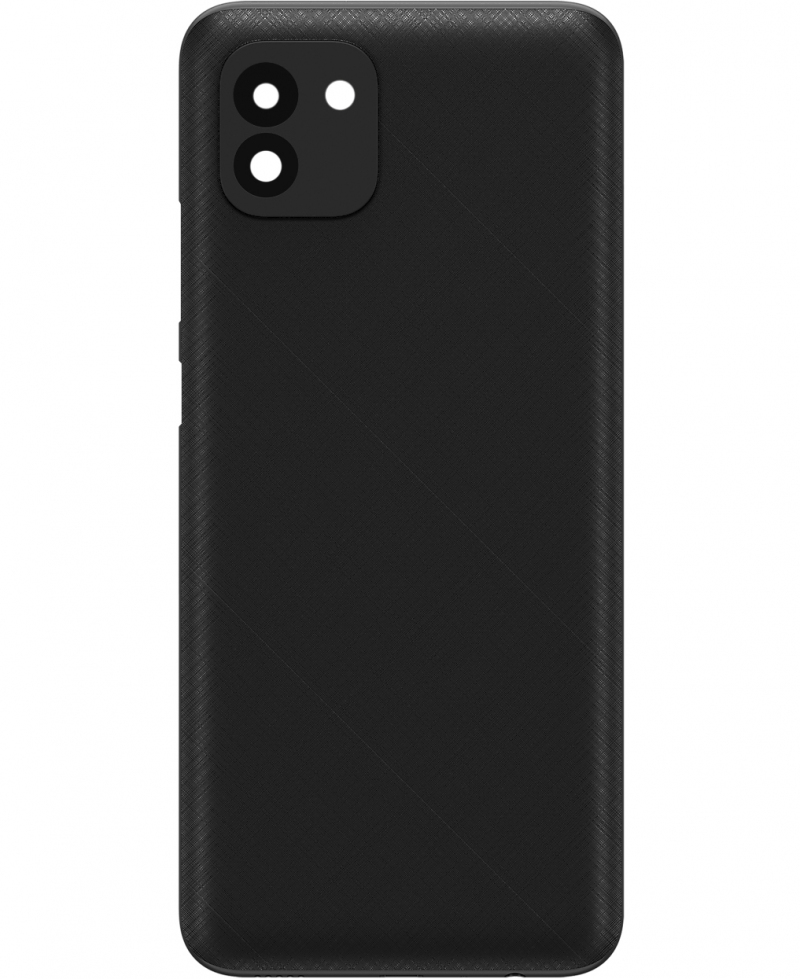 Battery Cover compatible with Samsung Galaxy A03 A035, Black 