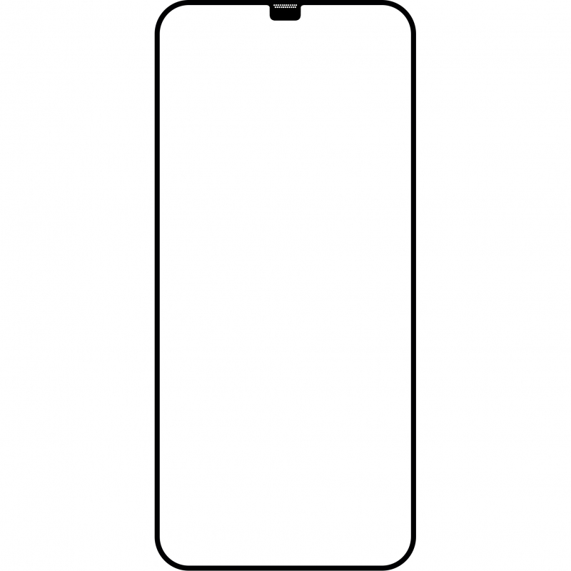 OEM Screen Protector for Apple iPhone 12 Pro, Tempered Glass, Full Glue, 5D, With Installation Frame, Black