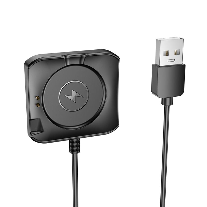 Cablu Incarcare pentru Smartwatch HOCO Y28, USB-A, Negru Cablu Incarcare pentru Smartwatch HOCO Y28, USB-A, Negru