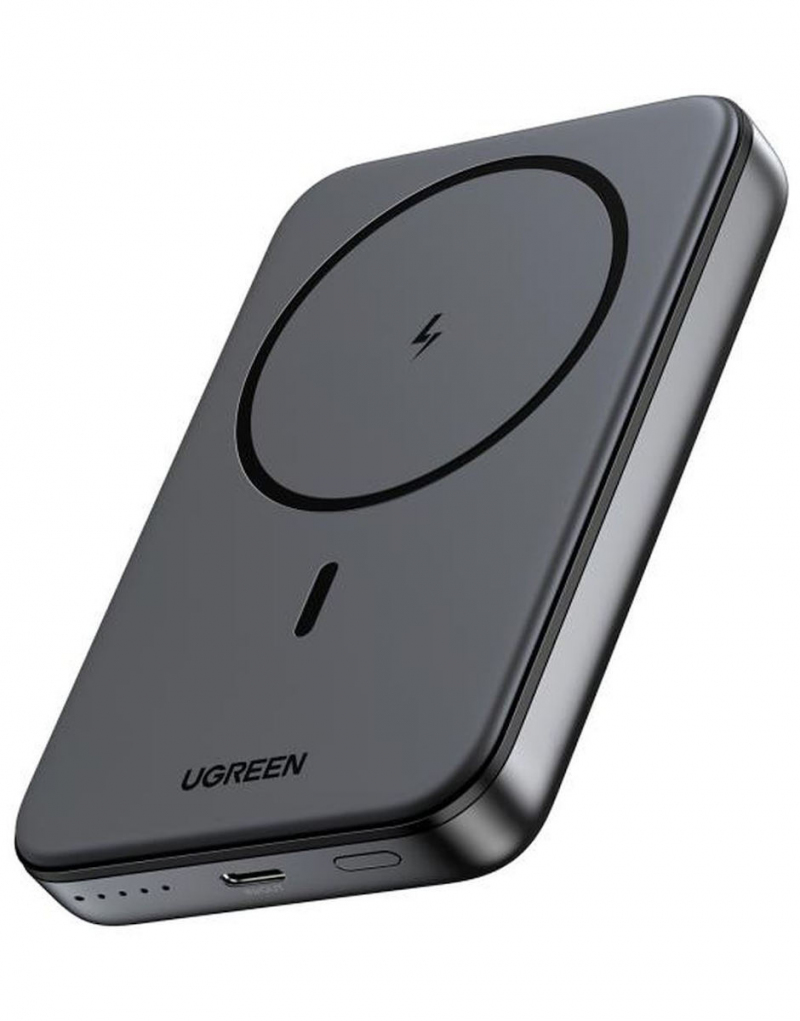 Baterie Externa Wireless UGREEN PB561, 10000mAh, 20W, PD + FQI, 1 x QI - 1 x USB-C, Neagra 