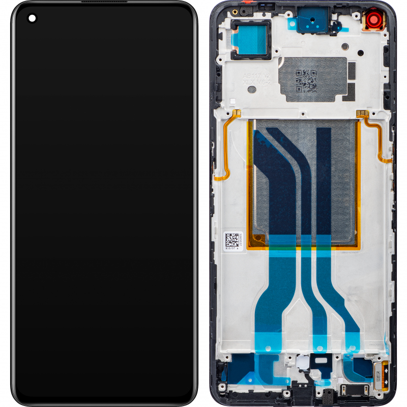 Realme GT Neo2 Touchscreen Display, with Frame, Black, Swap 4908662 
