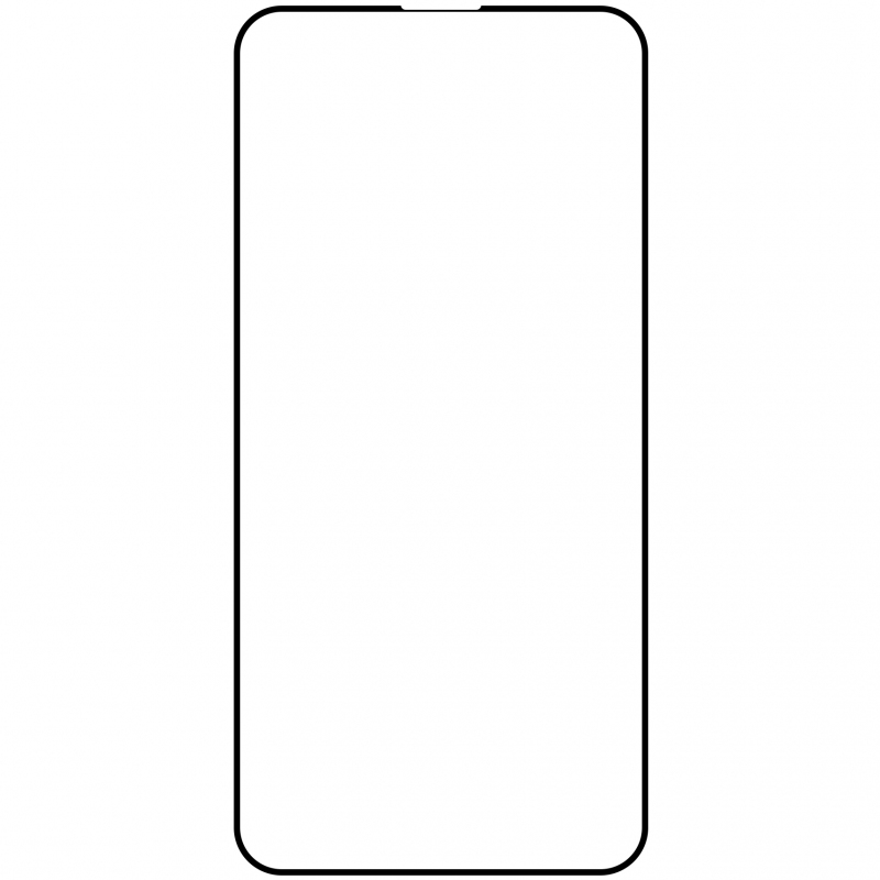 OEM Screen Protector for Apple iPhone 15 Pro, Tempered Glass, Full Glue, Set of 10 pieces, 9D, Black