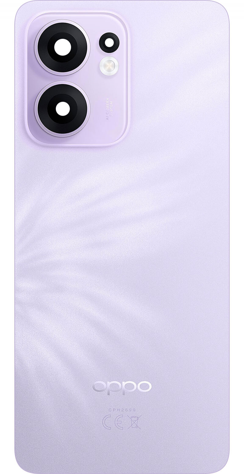 Battery Cover Oppo Reno13 FS 5G / Reno13 F, Purple (Plume Purple), Service Pack 621033000499 Battery Cover Oppo Reno13 FS 5G / Reno13 F, Purple (Plume Purple), Service Pack 621033000499