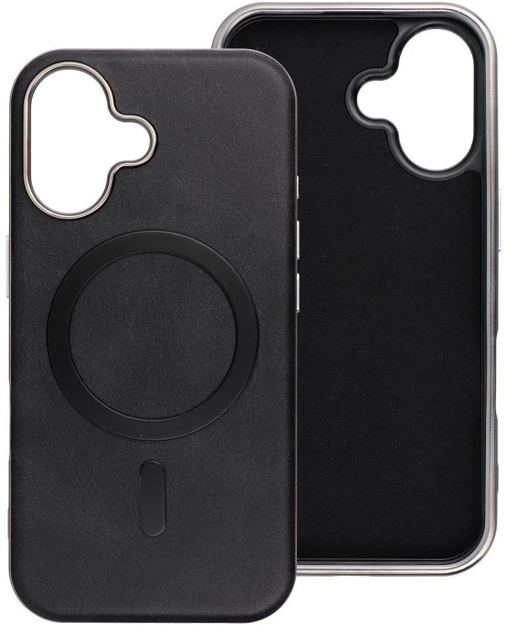 Husa MagSafe pentru Apple iPhone 16 Pro, OEM, Gentleman Mag, Neagra 