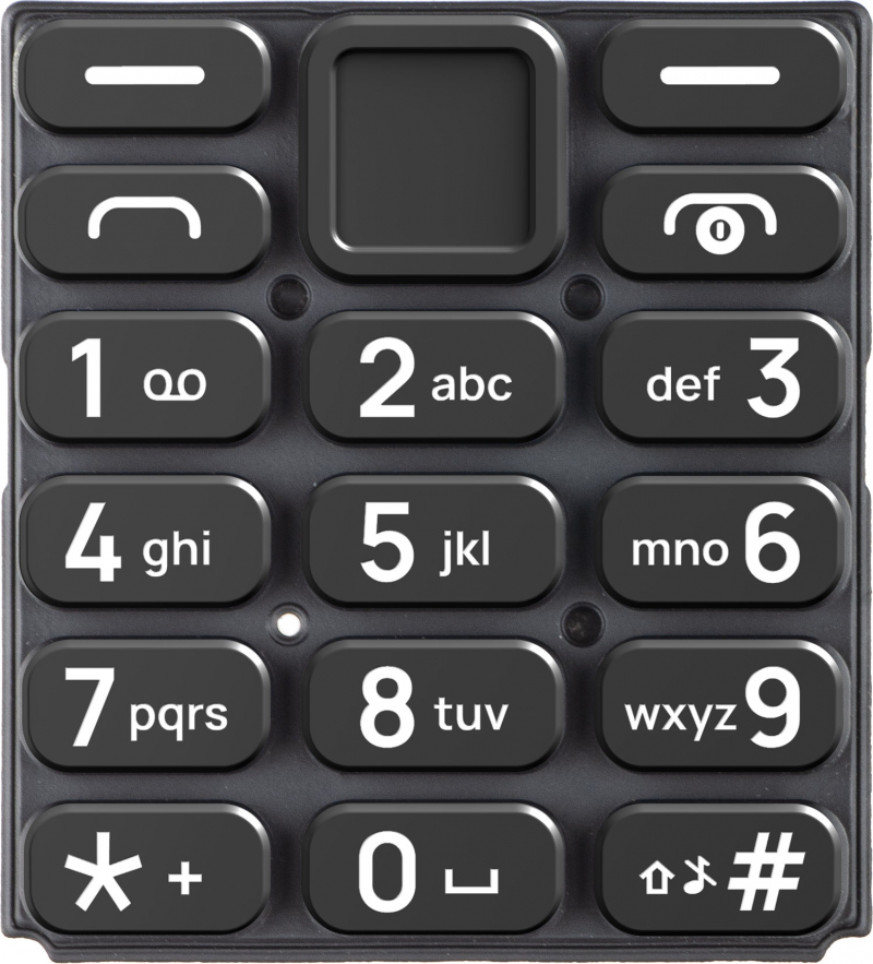 Latin Keyboard HMD 105 4G, Black, Service Pack 5010001015SH0