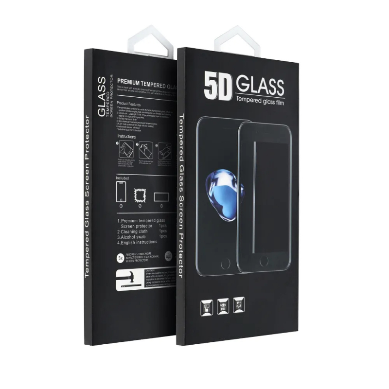 Folie de protectie Ecran OEM pentru Motorola Edge 50 Neo, Sticla Securizata, Full Glue, 5D, Neagra 