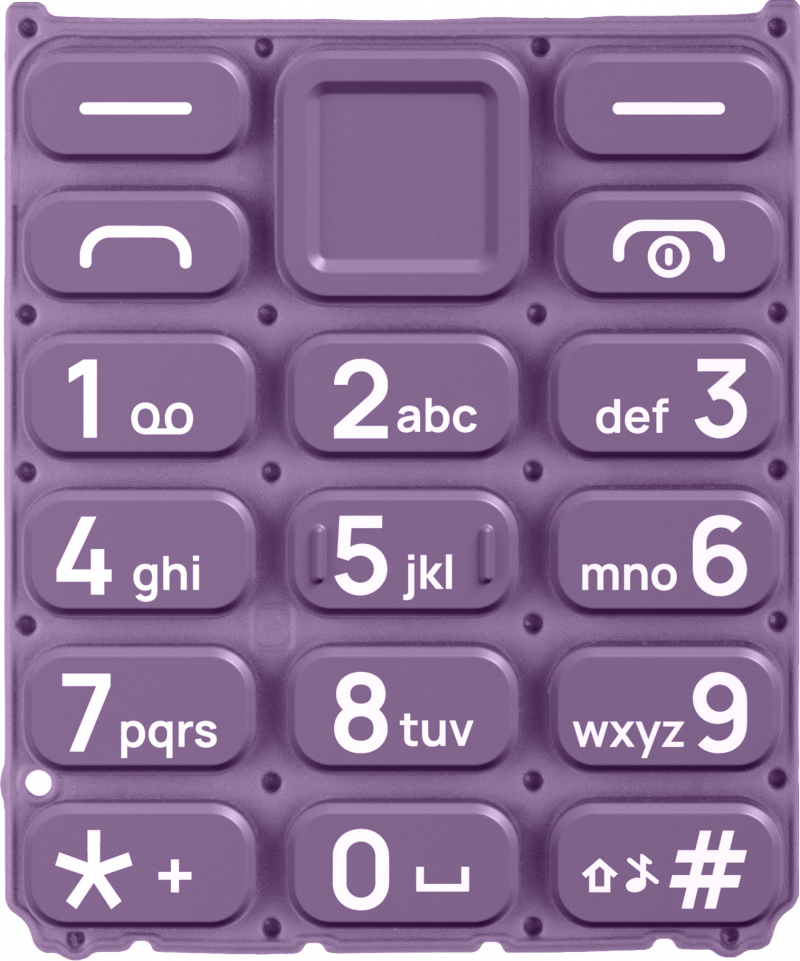 Latin Keyboard HMD 105 / Nokia 105 (2024), Violet, Service Pack SP20Z14Z1453S Latin Keyboard HMD 105 / Nokia 105 (2024), Violet, Service Pack SP20Z14Z1453S