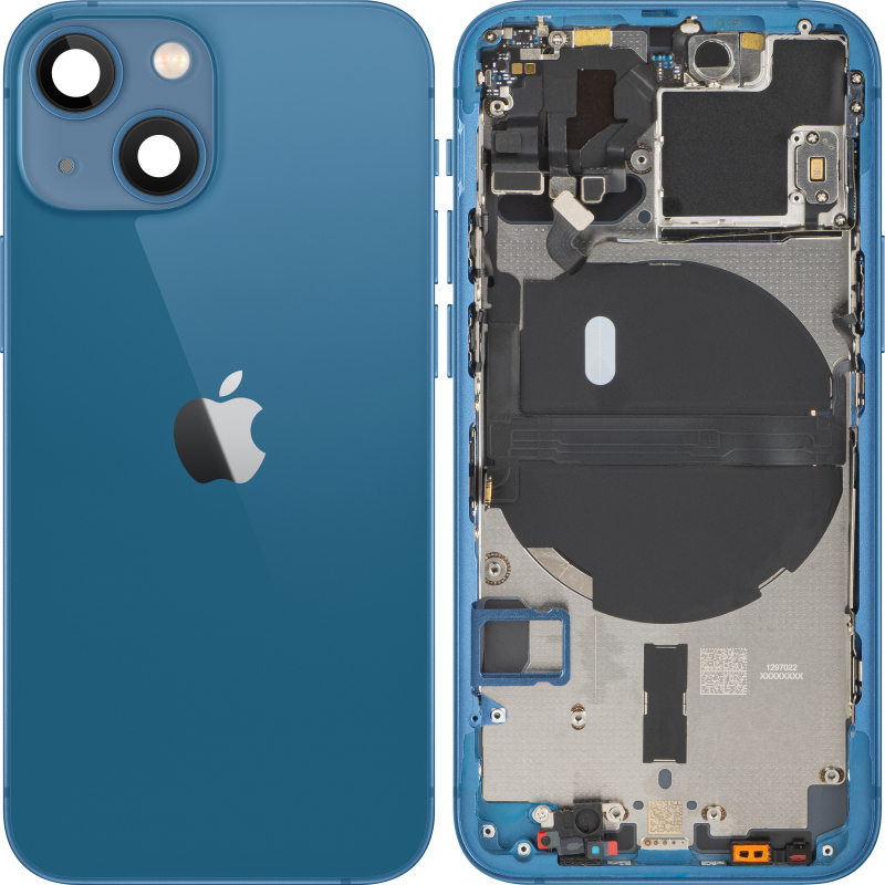 Capac Baterie Apple iPhone 13 mini, Cu Carcasa Mijloc, Albastru, Swap Capac Baterie Apple iPhone 13 mini, Cu Carcasa Mijloc, Albastru, Swap