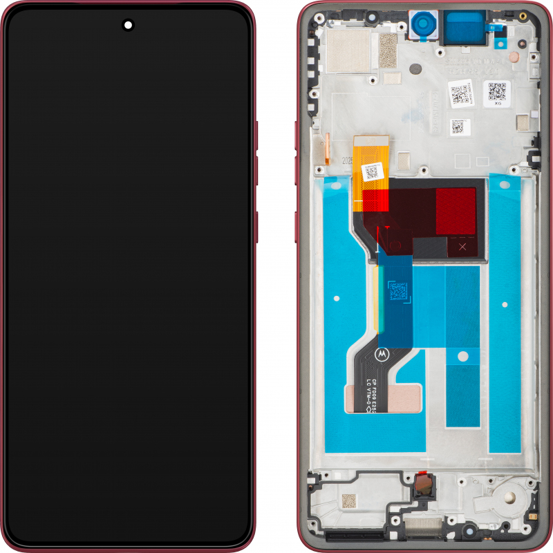 Display cu Touchscreen Motorola Moto G86 Power, cu Rama, Rosu (Chrysanthemum), Service Pack 5D68C30654 