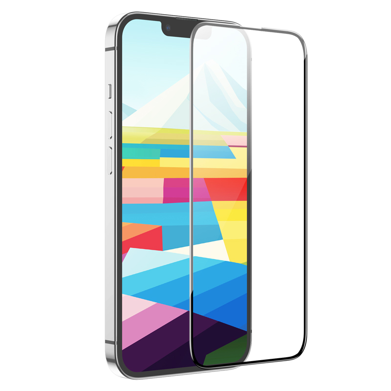 Folie de protectie Ecran HOCO G16 pentru Apple iPhone 15 Plus, Sticla Securizata, Full Glue, 5D, Neagra 