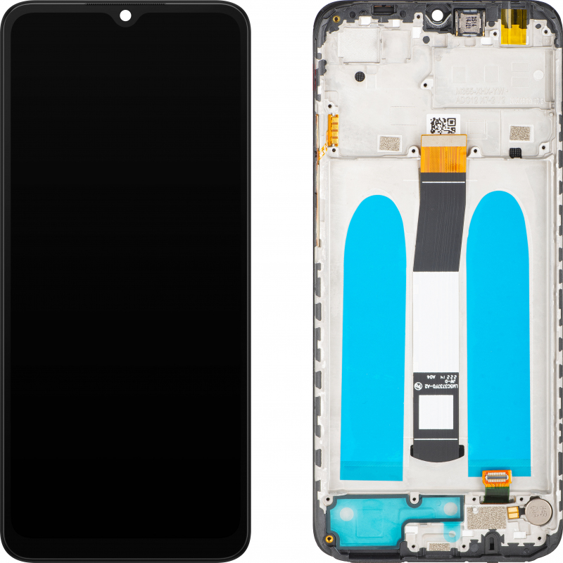 Display con Touchscreen MP compatibile con Xiaomi Poco C40 / Redmi 10 Power / 10C, con Cornice, Nero 