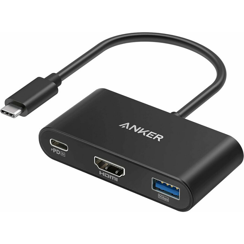 Adaptor Audio si Video USB-C - USB-C / HDMI / USB-A Anker PowerExpand, Negru A8339HA1 Adaptor Audio si Video USB-C - USB-C / HDMI / USB-A Anker PowerExpand, Negru A8339HA1